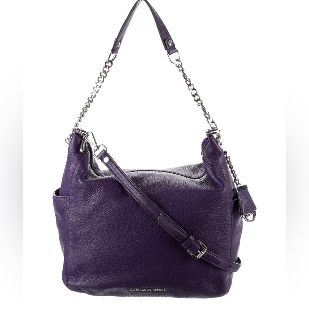 💋Michael Kors Leather Chain Link Hobo
